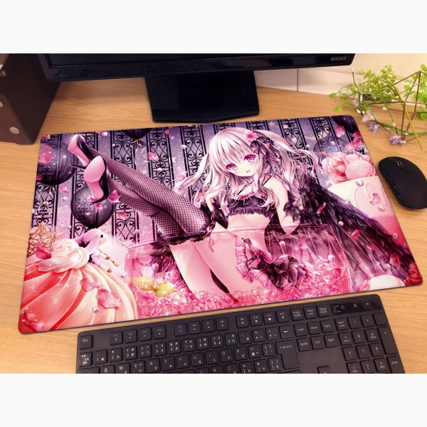 画像2:  【予約商品】  カーテン魂　てぃんくる先生　ラバーマット（Pesca 〜Nero Edizione〜) 【26年5月下旬発売】 (2)