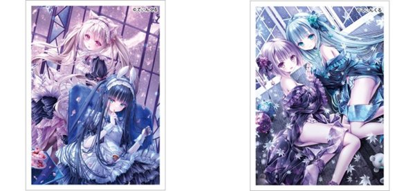 画像2:  【予約商品】  カーテン魂　てぃんくる先生 カードスリーブ（La caffetteria Coniglietto）（65枚入り） 【26年5月下旬発売】 (2)