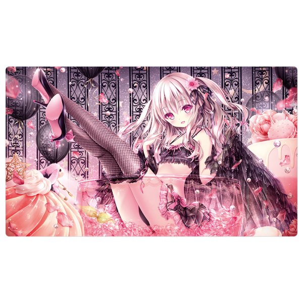 画像1:  【予約商品】  カーテン魂　てぃんくる先生　ラバーマット（Pesca 〜Nero Edizione〜) 【26年5月下旬発売】 (1)