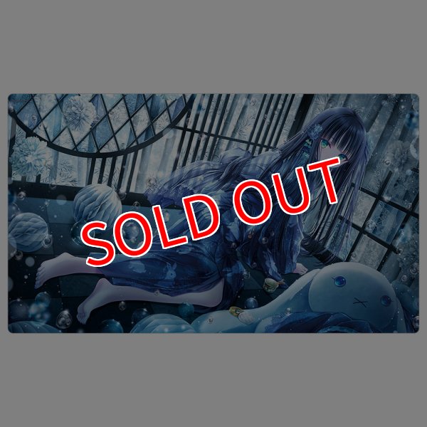 画像1:  【予約商品】  カーテン魂　てぃんくる先生　ラバーマット（BluCielo Vacanze Estive nero) 【26年4月下旬発売】 (1)