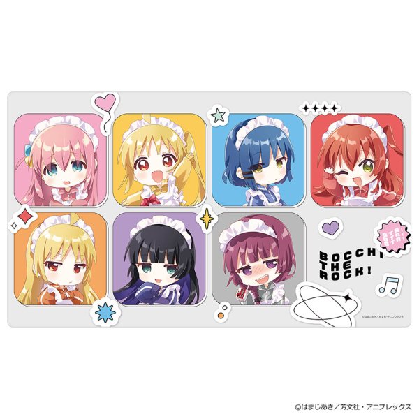 画像1:  【予約商品】  カーテン魂　ぼっち・ざ・ろっく！　ラバーマット（ジャージメイドB／イラスト なもり） 【26年4月下旬発売】 (1)