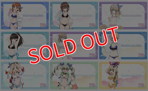 画像4:  【予約商品】  カーテン魂　ガールズ＆パンツァー 最終章　描き下ろしラバーマット（ケイ／リゾート水着） 【26年4月下旬発売】 (4)