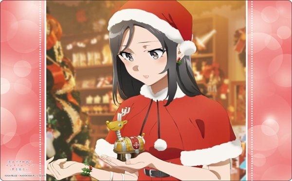 画像1:  【予約商品】  ブシロード ラバーマットコレクション V2 Vol.1993  青春ブタ野郎はサンタクロースの夢を見ない『ミニスカサンタ』 【26年3月27日発売】    (1)