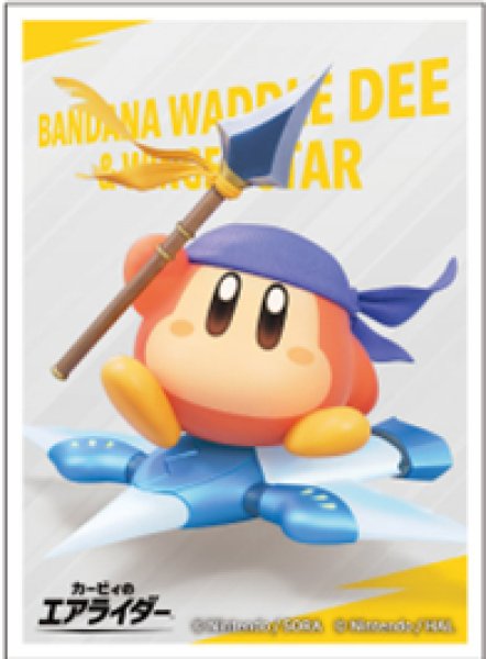 画像1:  【予約商品】  カービィのエアライダー キャラクタースリーブ バンダナワドルディ ＆ ウィングスター(EN-1581）（65枚入り） 【26年4月24日発売】 (1)