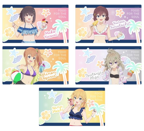 画像3:  【予約商品】  カーテン魂　日々は過ぎれど飯うまし　描き下ろしラバーマット（星なな／水着） 【26年5月中旬発売】 (3)