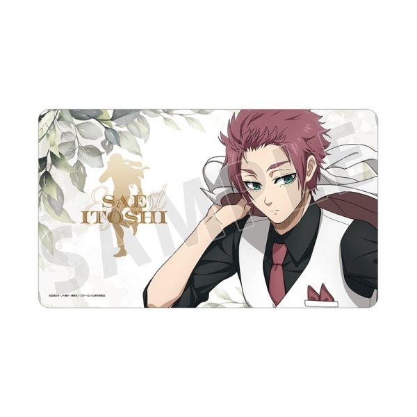 画像1:  【予約商品】  アルマビアンカ　TVアニメ『ブルーロック』 描き下ろし 糸師 冴 スーツモデルver. 第2弾 マルチデスクマット 【26年5月中旬発売】 (1)