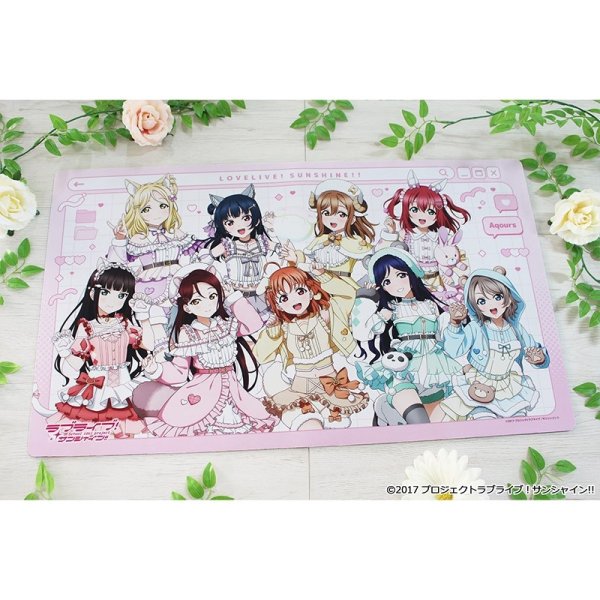画像2:  【予約商品】  シーズナルプランツ　ラブライブ！サンシャイン!! 描き下ろし デスクマット アニマル衣装 【26年5月発売】 (2)