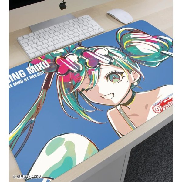 画像3:  【予約商品】  アルマビアンカ　初音ミク GTプロジェクト レーシングミク 2025Ver. Ani-Art 第2弾 マルチデスクマット ver.A 【26年5月中旬発売】 (3)