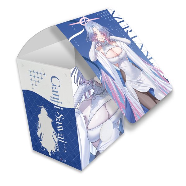 画像1:  【予約商品】  カーテン魂　アズールレーン　描き下ろしデッキケース（ガンズウェイ／冬デート） 【26年5月下旬発売】 (1)