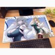 画像2:  【予約商品】  カーテン魂　アズールレーン　描き下ろしラバーマット（デ・ゼーヴェン・プロヴィンシェン／冬デート） 【26年5月中旬発売】 (2)
