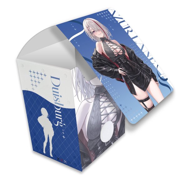 画像1:  【予約商品】  カーテン魂　アズールレーン　描き下ろしデッキケース（デュイスブルク／冬デート） 【26年5月下旬発売】 (1)