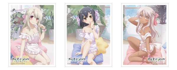 画像2:  【予約商品】  カーテン魂　劇場版「Fate/kaleid liner プリズマ☆イリヤ Licht 名前の無い少女」描き下ろしスリーブ（イリヤ／エプロン）（65枚入り） 【26年5月下旬発売】    (2)