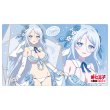 画像1:  【予約商品】  カーテン魂　転生したら第七王子だったので、気ままに魔術を極めます　描き下ろしラバーマット（シルファ／ウエディング水着） 【26年5月中旬発売】 (1)
