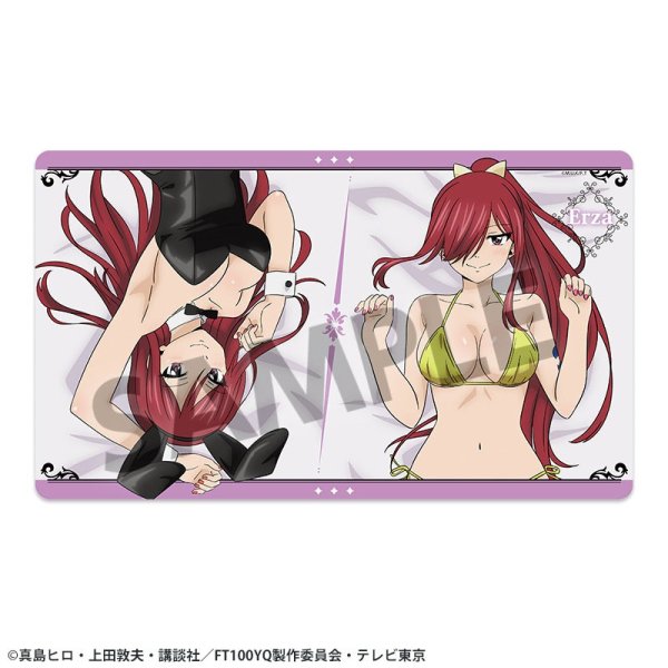 画像1:  【予約商品】  ホビーストック　FAIRY TAIL 100年クエスト 描き下ろしラバーマット エルザ・スカーレット 【26年3月発売】 (1)