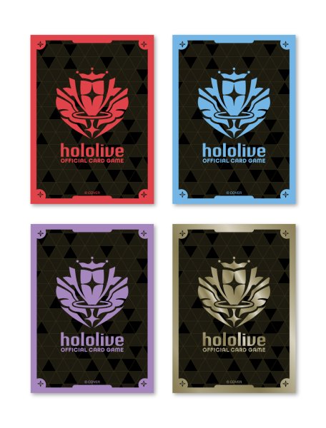 画像2:  【予約商品】  hololive OFFICIAL CARD GAME オフィシャルホロカスリーブ Vol.43 『ブランドロゴ（Gold）』（55枚入り） 【26年4月24日発売】    (2)