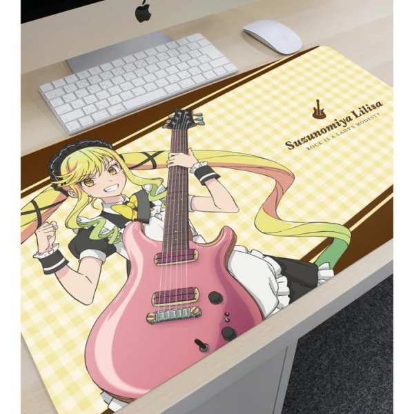 画像3:  【予約商品】  アルマビアンカ　「ロックは淑女の嗜みでして」 描き下ろし 鈴ノ宮りりさ メイドver. マルチデスクマット 【26年4月中旬発売】 (3)