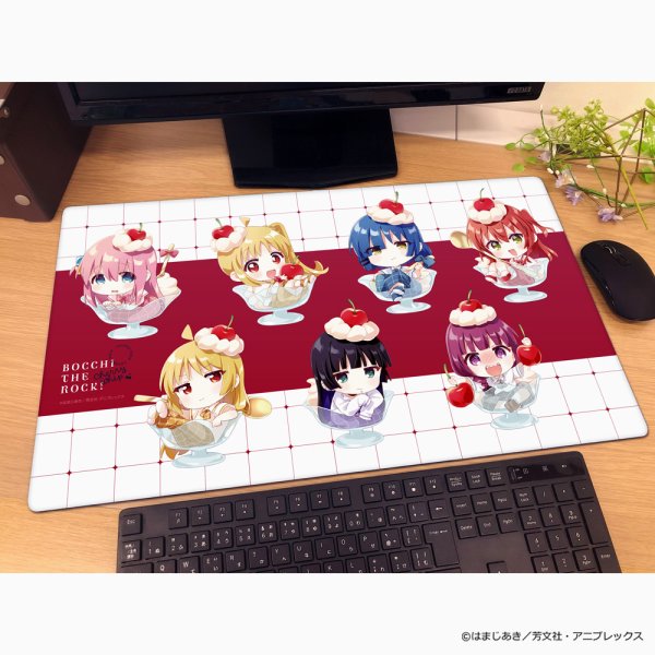 画像2:  【予約商品】  カーテン魂　ぼっち・ざ・ろっく！ ラバーマット（さくらんぼほいっぷA／イラスト なもり） 【26年6月上旬発売】 (2)