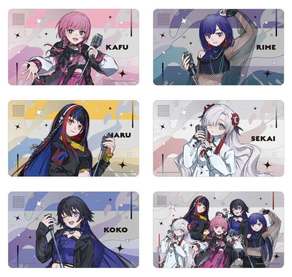 画像4:  【予約商品】  アルマビアンカ　TVアニメ『神椿市建設中。』 夜河 世界 カジュアルロックver. マルチデスクマット 【26年5月中旬発売】 (4)