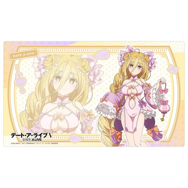 画像1:  【予約商品】  カーテン魂　デート・ア・ライブV 描き下ろしラバーマット（星宮六喰／パステルチャイナ） 【26年5月下旬発売】 (1)