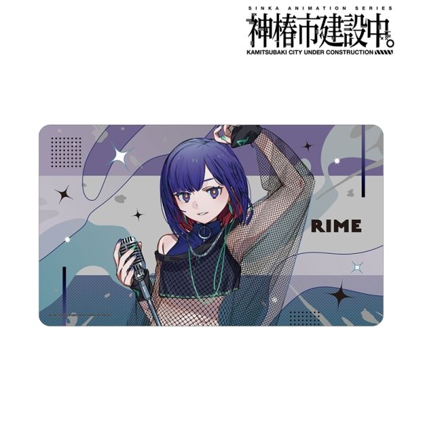 画像2:  【予約商品】  アルマビアンカ　TVアニメ『神椿市建設中。』 谷置 狸眼 カジュアルロックver. マルチデスクマット 【26年5月中旬発売】 (2)