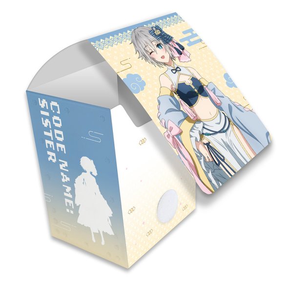 画像1:  【予約商品】  カーテン魂　デート・ア・ライブV　描き下ろしデッキケース（本条二亜／パステルチャイナ） 【26年6月下旬発売】 (1)