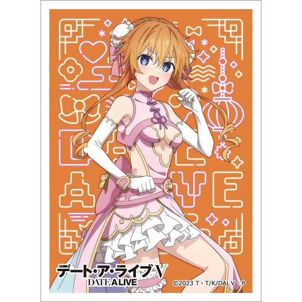 画像1:  【予約商品】  カーテン魂　デート・ア・ライブV　描き下ろしスリーブ（八舞耶倶矢／パステルチャイナ）（65枚入り） 【26年6月下旬発売】 (1)