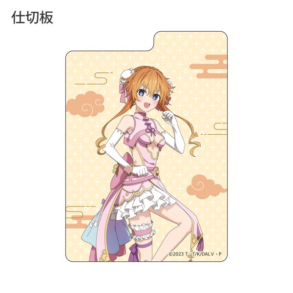 画像3:  【予約商品】  カーテン魂　デート・ア・ライブV　描き下ろしデッキケース（八舞耶倶矢／パステルチャイナ） 【26年6月下旬発売】 (3)