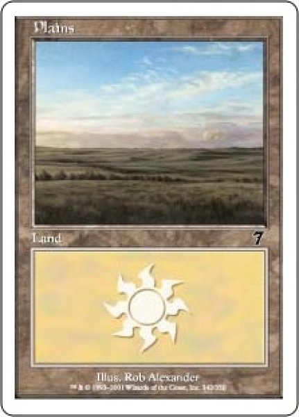 画像4: ※特価※【7ED】※FOIL※《平地/Plains》【C】 (4)