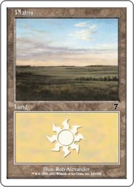 画像5: ※特価※【7ED】※FOIL※《平地/Plains》【C】 (5)