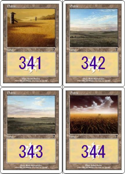 画像2: ※特価※【7ED】※FOIL※《平地/Plains》【C】 (2)