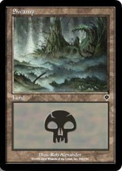 画像4: ※特価※【INV】※Foil※《沼/Swamp》【L】 (4)