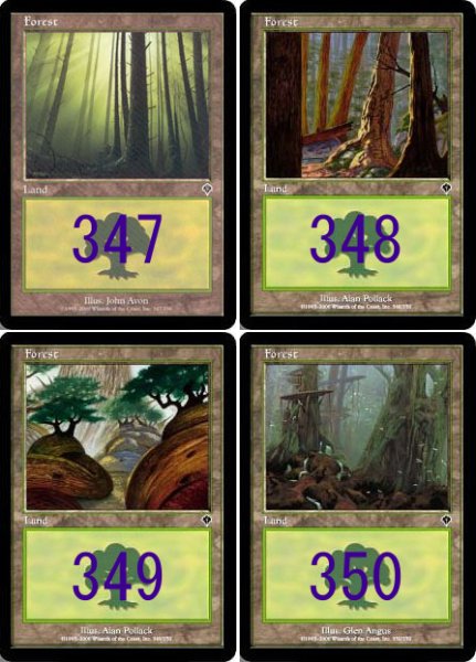 画像2: ※特価※【INV】※Foil※《森/Forest》【L】 (2)