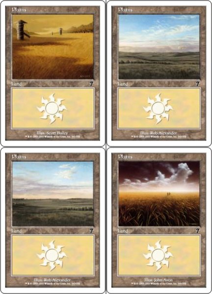 画像1: ※特価※【7ED】※FOIL※《平地/Plains》【C】 (1)