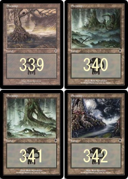 画像2: ※特価※【INV】※Foil※《沼/Swamp》【L】 (2)