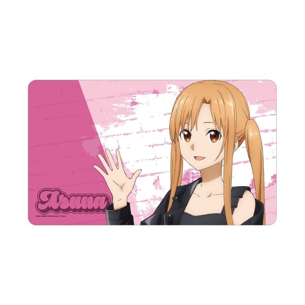 画像1:  【予約商品】  アルマビアンカ　ソードアート・オンライン 描き下ろし アスナ ライダースジャケットver. マルチデスクマット 【26年5月中旬発売】 (1)