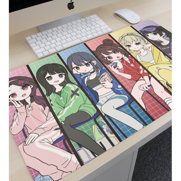 画像3:  【予約商品】  アルマビアンカ　ネガティヴハッピィ 描き下ろし 集合 ネガティヴver. マルチデスクマット 【26年5月中旬発売】 (3)