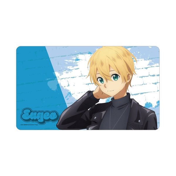 画像1:  【予約商品】  アルマビアンカ　ソードアート・オンライン 描き下ろし ユージオ ライダースジャケットver. マルチデスクマット 【26年5月中旬発売】 (1)