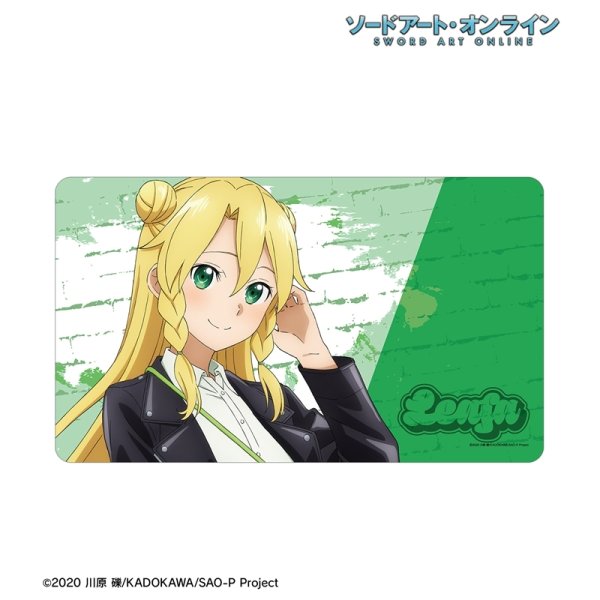 画像2:  【予約商品】  アルマビアンカ　ソードアート・オンライン 描き下ろし リーファ ライダースジャケットver. マルチデスクマット 【26年5月中旬発売】 (2)