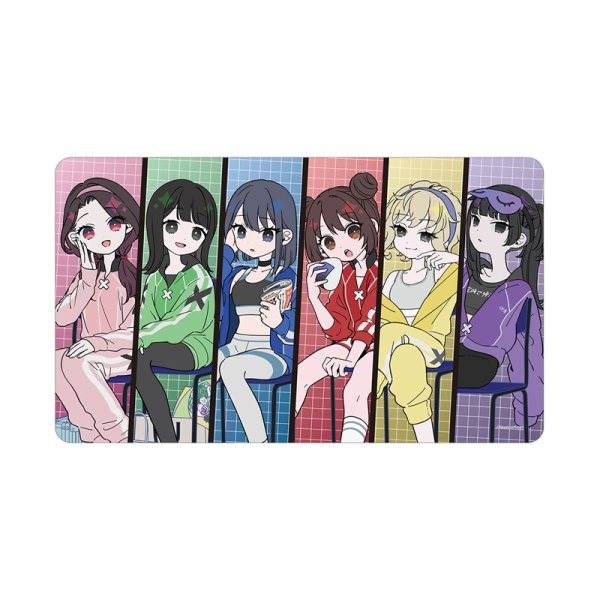 画像1:  【予約商品】  アルマビアンカ　ネガティヴハッピィ 描き下ろし 集合 ネガティヴver. マルチデスクマット 【26年5月中旬発売】 (1)