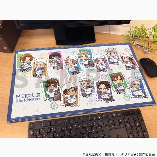 画像2:  【予約商品】  ヘタリア World★Stars ラバーマット（ウィンターバケーション） 【26年6月上旬発売】 (2)
