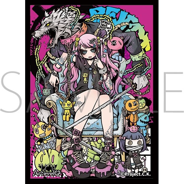 画像1:  【予約商品】  Artevelo　カードスリーブ　Project.C.K.　 「stickout」（art-018）（65枚入り） 【26年5月22日発売】 (1)