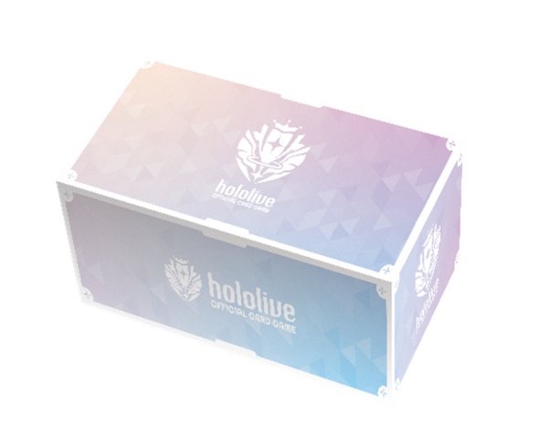 画像1:  【予約商品】  hololive OFFICIAL CARD GAME  オフィシャルホロカ ストレージボックス ブランドロゴ（White） 【25年5月29日発売】    (1)