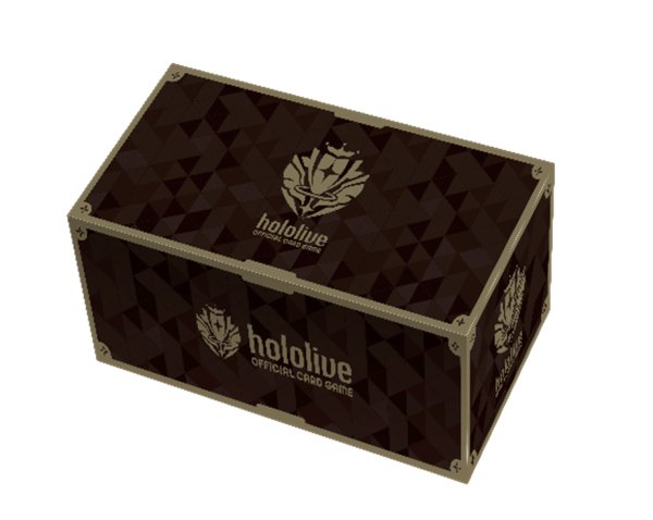 画像1:  【予約商品】  hololive OFFICIAL CARD GAME  オフィシャルホロカ ストレージボックス ブランドロゴ（Black） 【25年5月29日発売】    (1)