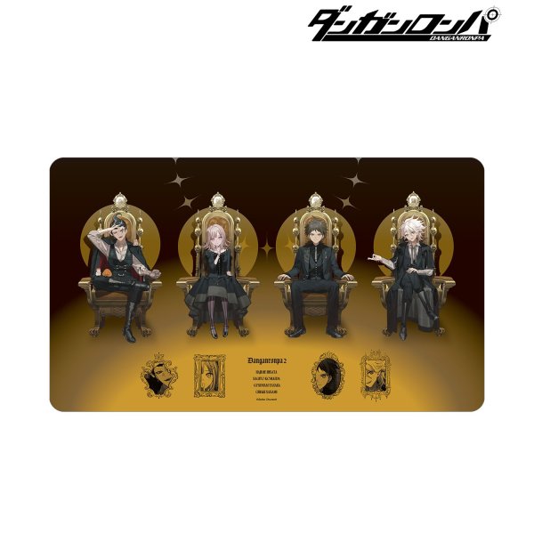 画像1:  【予約商品】  アルマビアンカ　ダンガンロンパシリーズ およさんイラスト 集合 B 玉座ver. マルチデスクマット 【26年6月中旬発売】 (1)