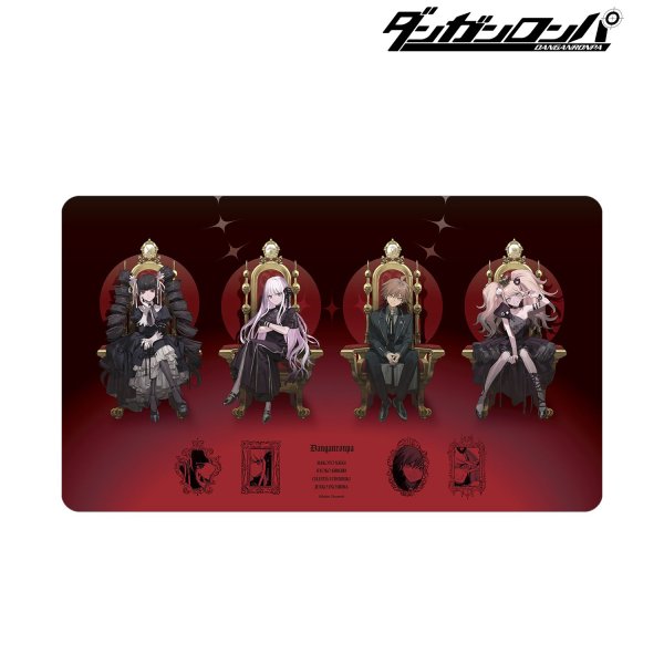 画像1:  【予約商品】  アルマビアンカ　ダンガンロンパシリーズ およさんイラスト 集合 A 玉座ver. マルチデスクマット 【26年6月中旬発売】 (1)