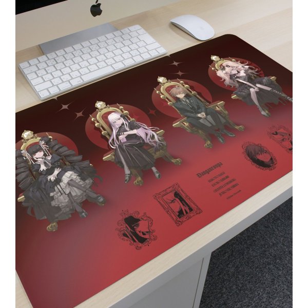 画像2:  【予約商品】  アルマビアンカ　ダンガンロンパシリーズ およさんイラスト 集合 A 玉座ver. マルチデスクマット 【26年6月中旬発売】 (2)