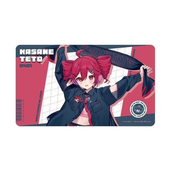 画像1:  【予約商品】  アルマビアンカ　重音テト 描き下ろし 重音テト モチーフジャケットver. Art by 小奈きなこ マルチデスクマット 【26年6月上旬発売】 (1)