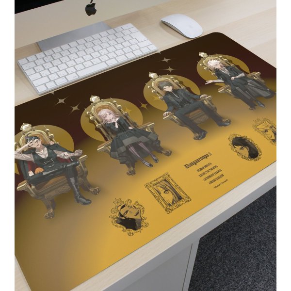 画像2:  【予約商品】  アルマビアンカ　ダンガンロンパシリーズ およさんイラスト 集合 B 玉座ver. マルチデスクマット 【26年6月中旬発売】 (2)