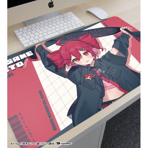 画像3:  【予約商品】  アルマビアンカ　重音テト 描き下ろし 重音テト モチーフジャケットver. Art by 小奈きなこ マルチデスクマット 【26年6月上旬発売】 (3)