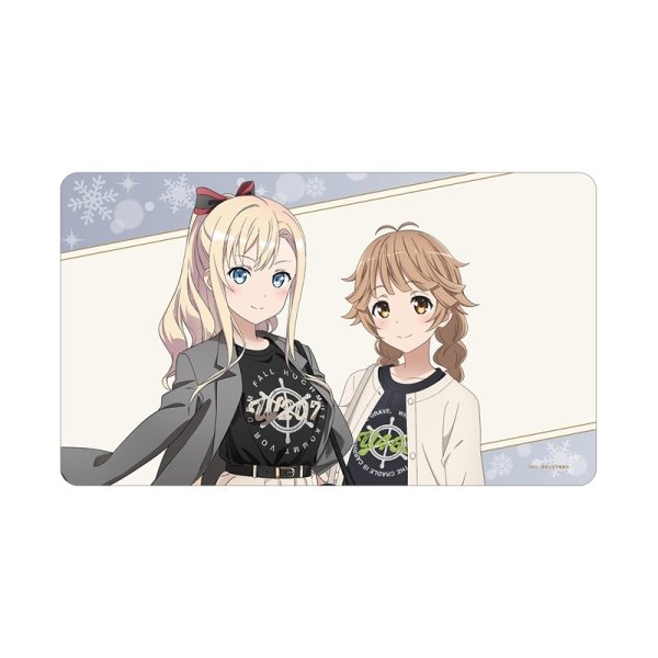 画像1:  【予約商品】  アルマビアンカ　劇場版 ハイスクール・フリート 描き下ろし 納沙 幸子＆ヴィルヘルミーナ デート私服ver. マルチデスクマット ver.B 【26年6月中旬発売】 (1)